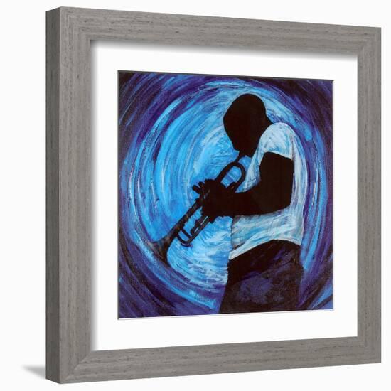 Kind of Blue-null-Framed Art Print