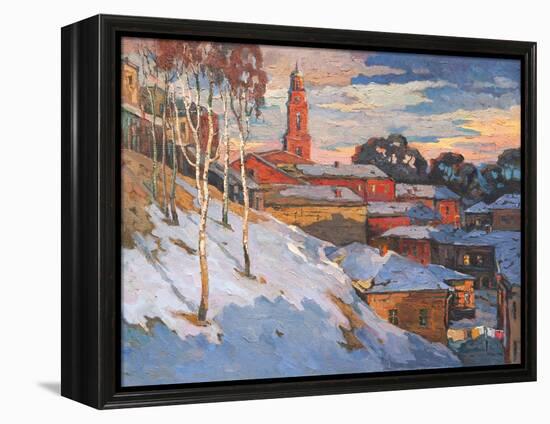 Kind On A Winter City, Oil On A Canvas-balaikin2009-Framed Stretched Canvas