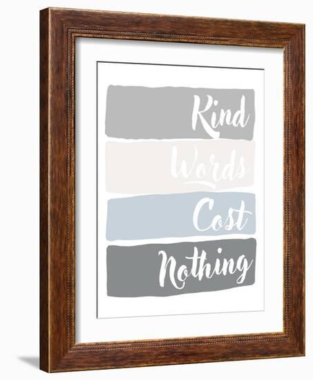 Kind Words Cost Nothing-Anna Quach-Framed Art Print