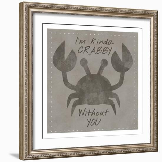 Kinda Crabby-Melody Hogan-Framed Art Print