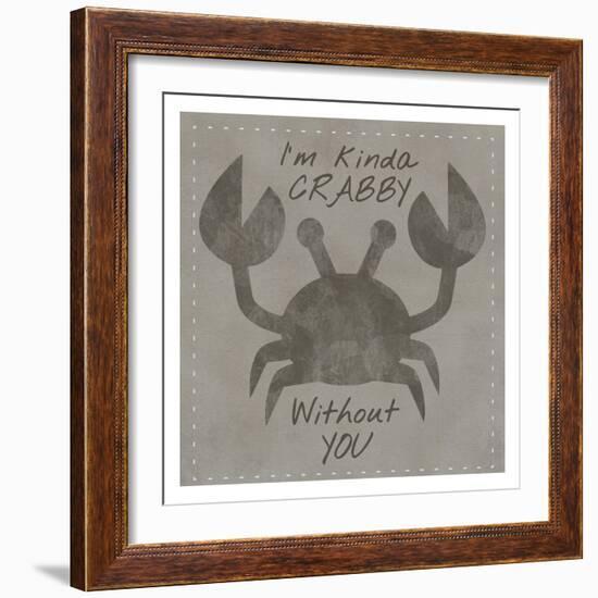 Kinda Crabby-Melody Hogan-Framed Art Print