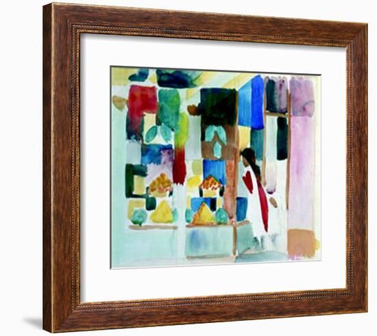 Kinder Am Gemuseladen I, c.1913-Auguste Macke-Framed Art Print