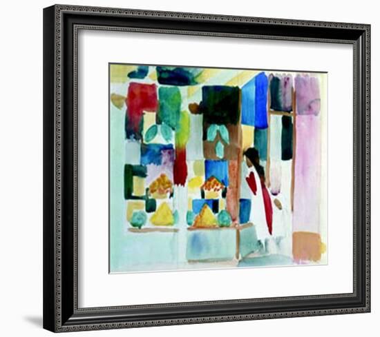 Kinder Am Gemuseladen I, c.1913-Auguste Macke-Framed Art Print