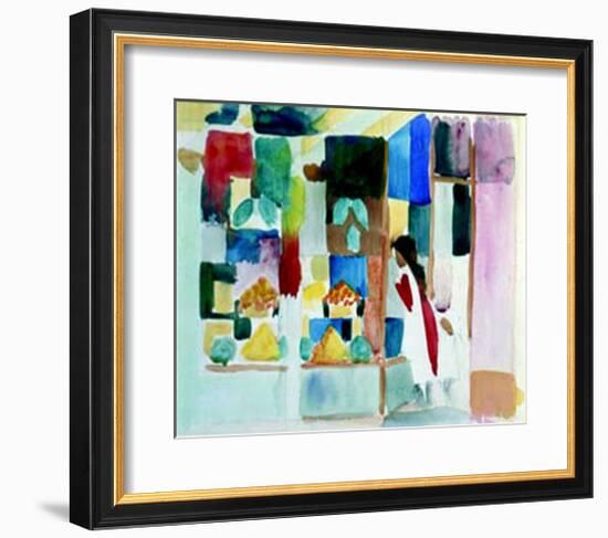 Kinder Am Gemuseladen I, c.1913-Auguste Macke-Framed Art Print