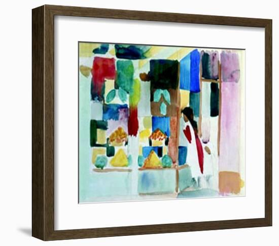 Kinder Am Gemuseladen I, c.1913-Auguste Macke-Framed Art Print