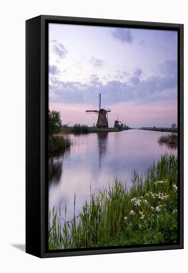 Kinderdijk,Molenwaard - Holland-ClickAlps-Framed Premier Image Canvas