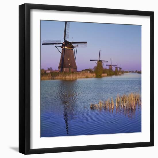 Kinderdijk Windmills, Holland-Anna Miller-Framed Photographic Print