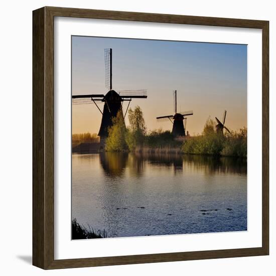 Kinderdijk Windmills, Holland-Anna Miller-Framed Photographic Print