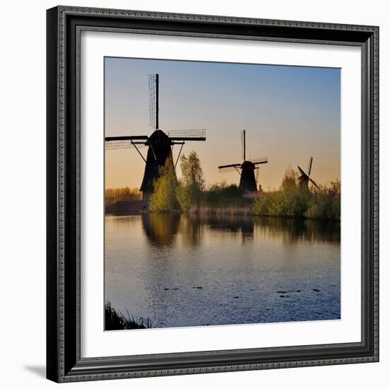 Kinderdijk Windmills, Holland-Anna Miller-Framed Photographic Print