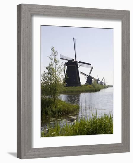 Kinderdijk Windmills, UNESCO World Heritage Site, Holland, Europe-Olivieri Oliviero-Framed Photographic Print