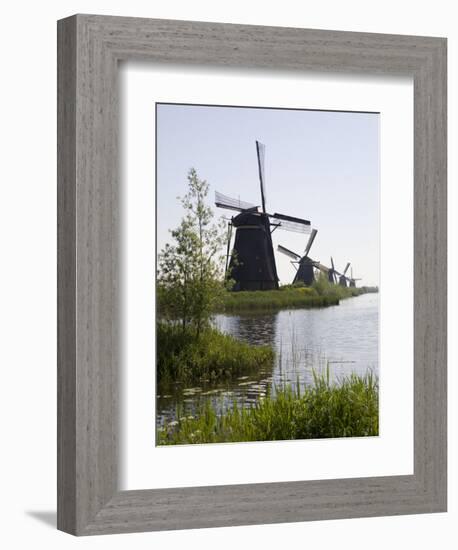 Kinderdijk Windmills, UNESCO World Heritage Site, Holland, Europe-Olivieri Oliviero-Framed Photographic Print