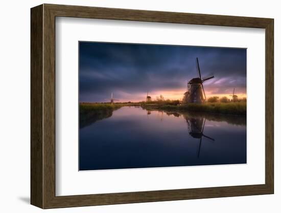 Kinderdijk Windmills-Jesús M. García-Framed Photographic Print