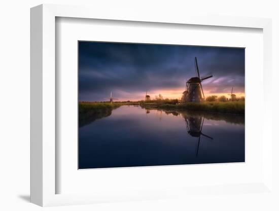 Kinderdijk Windmills-Jesús M. García-Framed Photographic Print