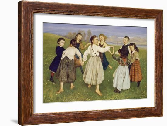 Kinderreigen, 1872-Hans Thoma-Framed Giclee Print