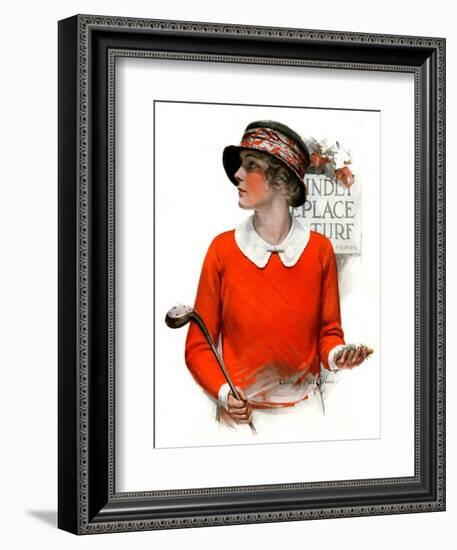 "Kindly Replace Turf,"September 22, 1923-Charles A. MacLellan-Framed Giclee Print