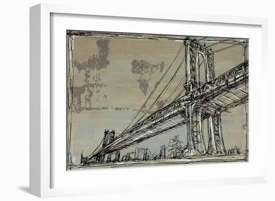 Kinetic City Sketch II-Ethan Harper-Framed Art Print