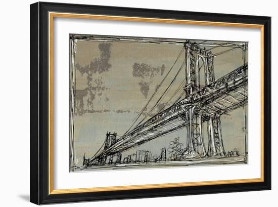 Kinetic City Sketch II-Ethan Harper-Framed Art Print