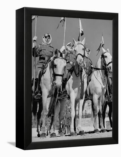 King Abdullah Ibn Hussein's Royal Household Guards-John Phillips-Framed Premier Image Canvas