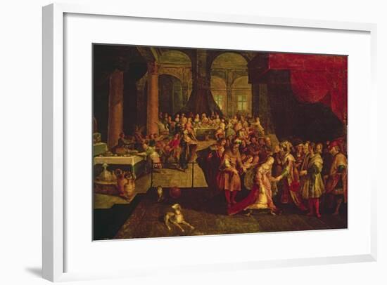 King Ahasuerus Crowns Esther-Frans Francken the Younger-Framed Giclee Print