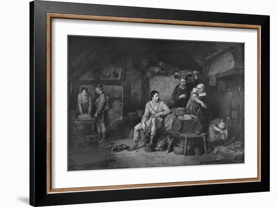 'King Alfred in Neatherd Cottage', 1806, (1912)-David Wilkie-Framed Giclee Print