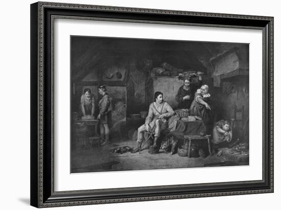 'King Alfred in Neatherd Cottage', 1806, (1912)-David Wilkie-Framed Giclee Print