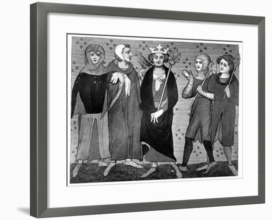 King and Court, Late 13th-14th Century-null-Framed Giclee Print