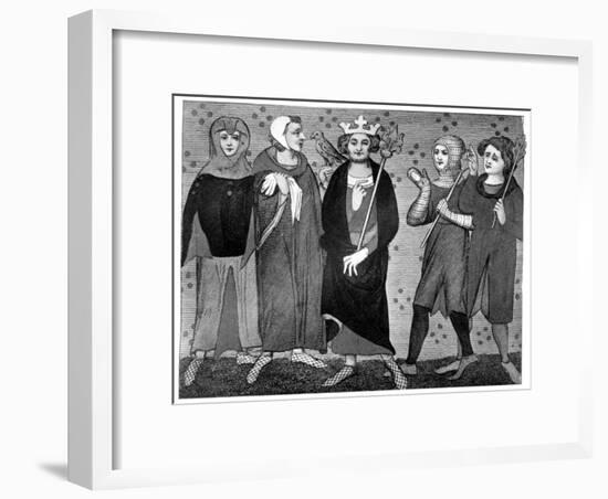 King and Court, Late 13th-14th Century-null-Framed Giclee Print