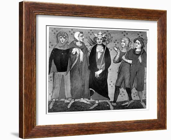 King and Court, Late 13th-14th Century-null-Framed Giclee Print