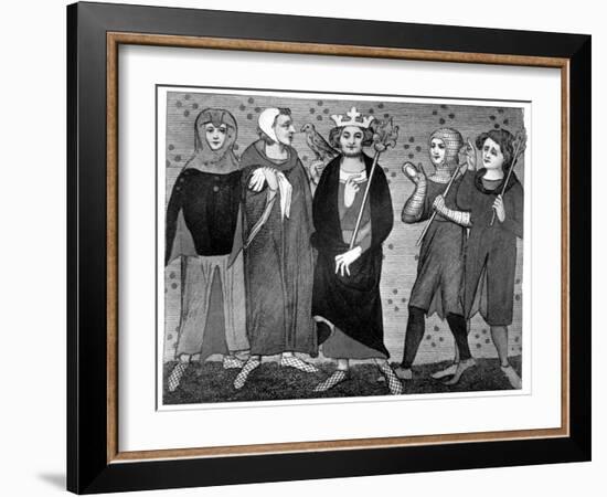 King and Court, Late 13th-14th Century-null-Framed Giclee Print