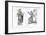 King and Knight, Late 12th Century-Henry Shaw-Framed Giclee Print