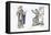 King and Knight, Late 12th Century-Henry Shaw-Framed Premier Image Canvas