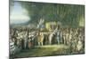 King and Queen Leave Versailles by Maulet, 1789, French Revolution, France-null-Mounted Giclee Print