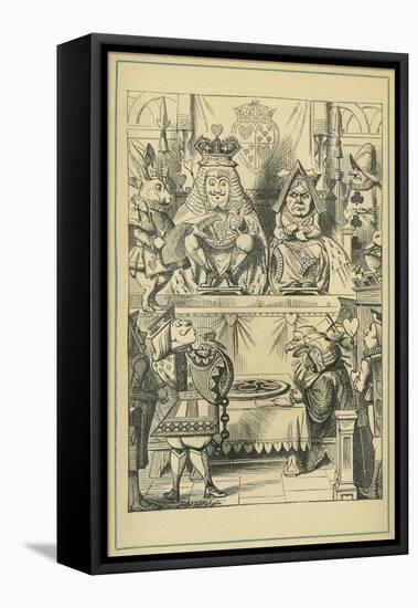 King and Queen of Hearts, Lewis Carroll-John Tenniel-Framed Premier Image Canvas