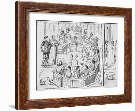 King Arthur's Knights of the round Table-null-Framed Giclee Print