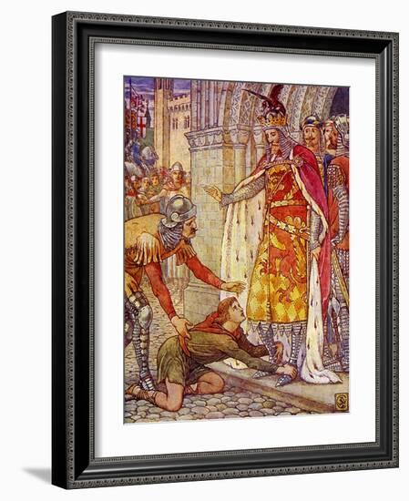 King Arthur's Knights-Walter Crane-Framed Giclee Print