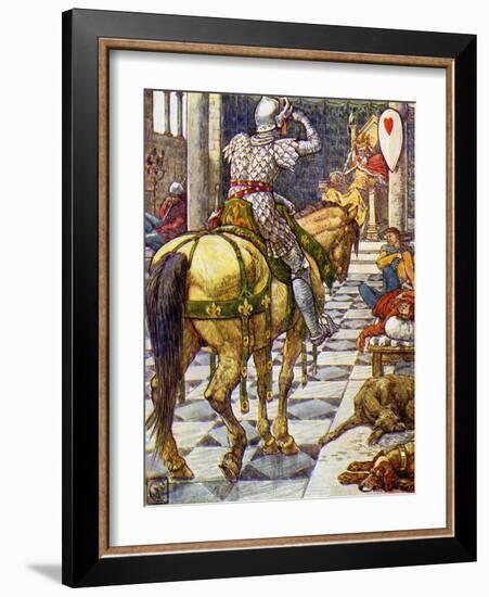 King Arthur's Knights-Walter Crane-Framed Giclee Print