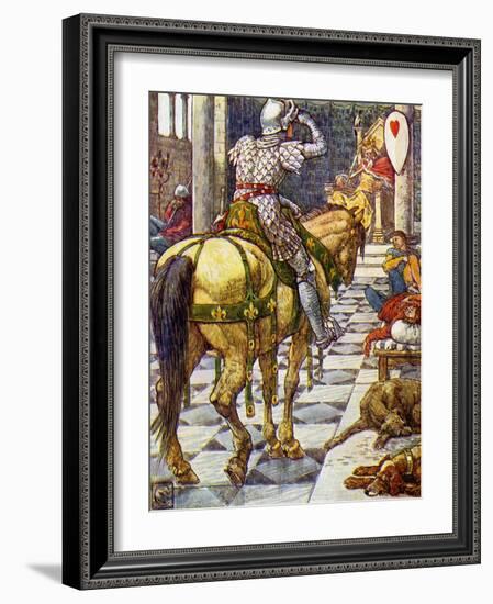 King Arthur's Knights-Walter Crane-Framed Giclee Print