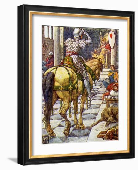 King Arthur's Knights-Walter Crane-Framed Giclee Print