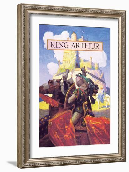 King Arthur-Newell Convers Wyeth-Framed Art Print