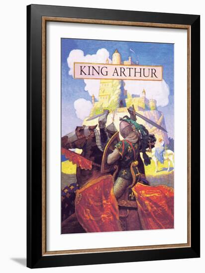 King Arthur-Newell Convers Wyeth-Framed Art Print