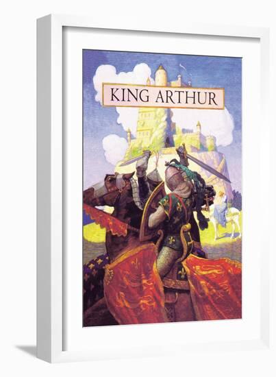 King Arthur-Newell Convers Wyeth-Framed Art Print