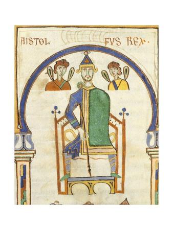 'King Astolfo Seated in His Throne, Miniature from the Codex