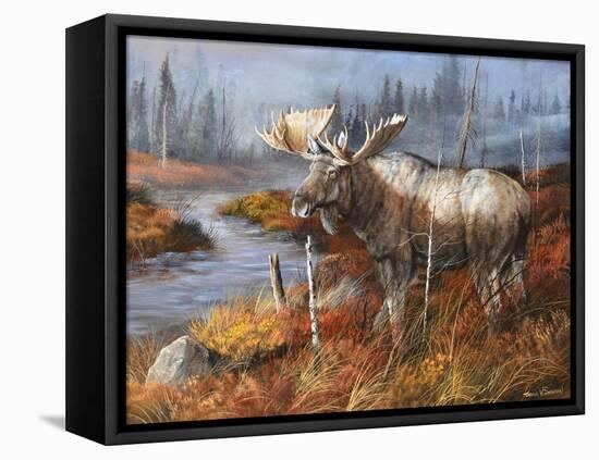 King at Water's Edge-Trevor V. Swanson-Framed Premier Image Canvas