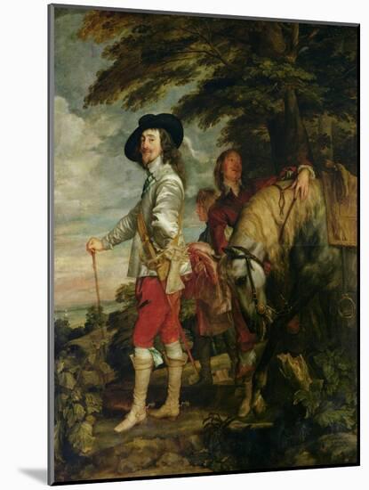 King Charles I (1600-49) of England out Hunting, circa 1635-Sir Anthony Van Dyck-Mounted Giclee Print