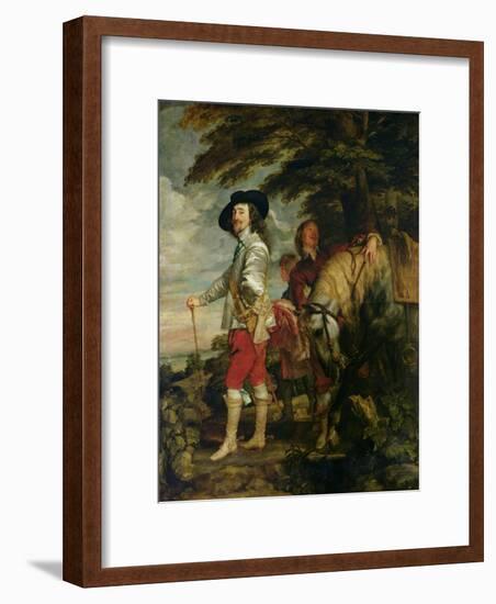 King Charles I (1600-49) of England out Hunting, circa 1635-Sir Anthony Van Dyck-Framed Giclee Print