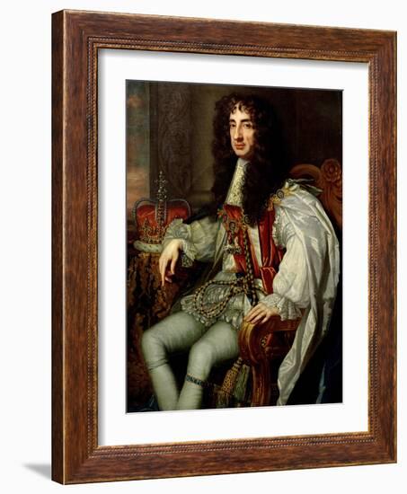 King Charles II (1630-85)-Sir Peter Lely-Framed Giclee Print