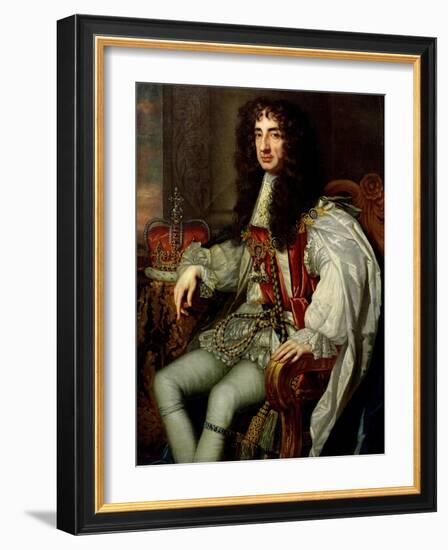 King Charles II (1630-85)-Sir Peter Lely-Framed Giclee Print