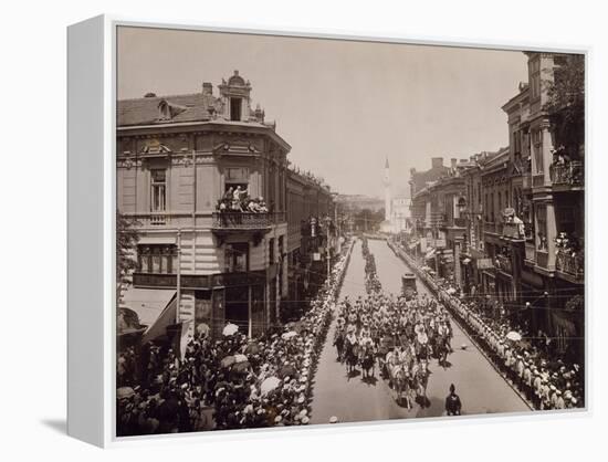 King Charles Ii of Romania Entering Sofia, June 11, 1910, Bulgaria-null-Framed Premier Image Canvas