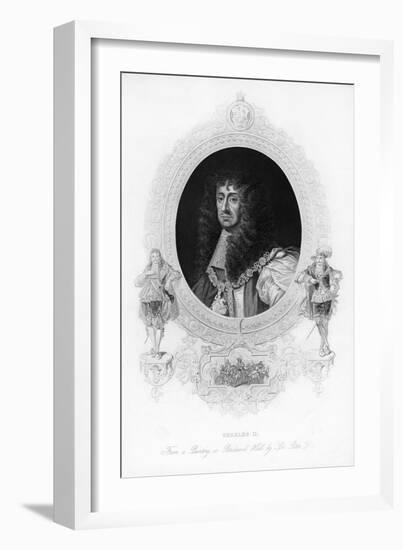 King Charles II, the Merry Monarch-Peter Lely-Framed Giclee Print