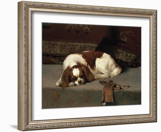 King Charles Spaniel Resting-Frederick Hall-Framed Giclee Print
